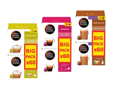 Nescafé Dolce Gusto 2x30 Kapseln XXL