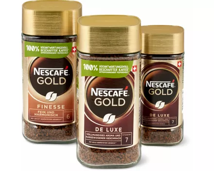 Nescafé-Gold de Luxe oder -Finesse