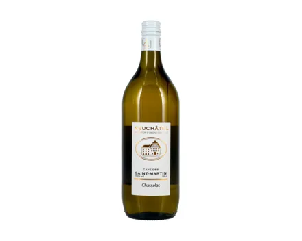 Neuchâtel AOC Chasselas Cave des Saint-Martin (2023) – Weisswein, Schweiz (1l)