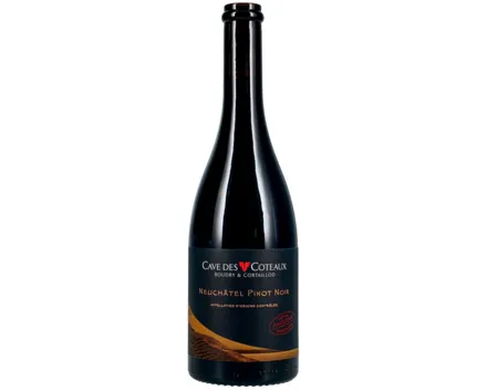 Neuchâtel AOC Pinot Noir Cave des Coteaux (2023) – Rotwein, Schweiz (0.75l)