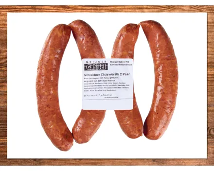 Nidwaldner Chäswürstli (Aktion nur in der Deutschschweiz gültig)