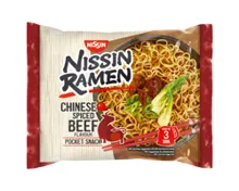 NISSIN Ramen Nudeln, China Beef