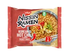 NISSIN Ramen Nudeln, Korea Chili
