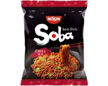 Nissin Soba gebratene Nudeln Chili