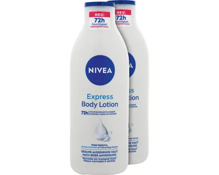 Nivea Body Lotion Express Feuchtigkeit 2 x 400 ml