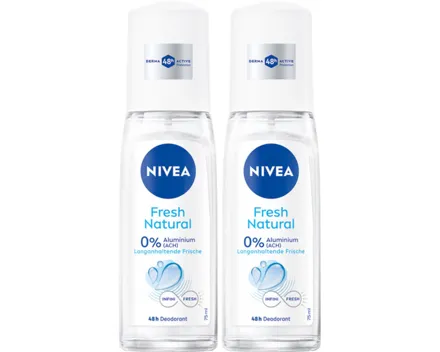 Nivea Deo Fresh Natural Vapo Female 2x 75ml