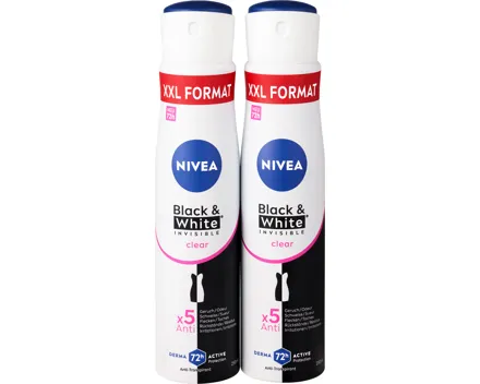 Nivea Deo Spray Black & White Invisible Clear
