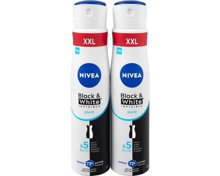 Nivea Deo Spray Black & White Invisible pure