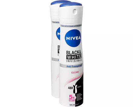 Nivea Deo Spray Invisible Clear Black & White