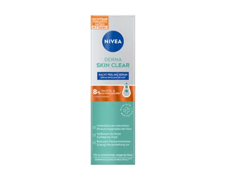Nivea Derma Skin Clear Nacht Peeling Serum