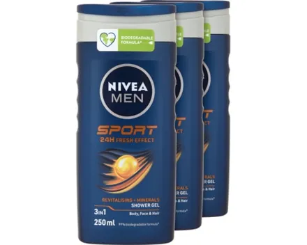 Nivea Dusch Men Sport 3 x 250 ml