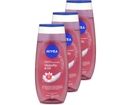 Nivea Dusch Waterlily & Oil 3x 250ml