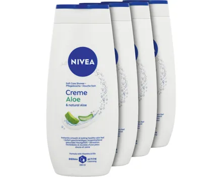 Nivea Duschgel Creme Aloe 4 x 250 ml