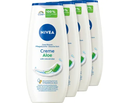Nivea Duschgel Creme Aloe 4 x 250 ml
