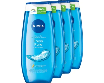 Nivea Duschgel Fresh Pure 4 x 250 ml