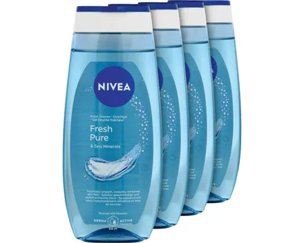 Nivea Duschgel Fresh Pure 4 x 250 ml