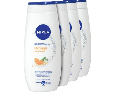 Nivea Duschgel Orange & Avocado Oil 4 x 250 ml
