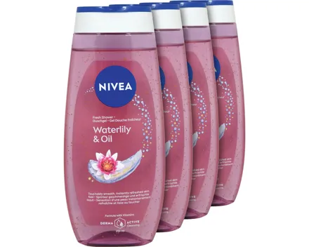Nivea Duschgel Waterlily and Oil 4 x 250 ml