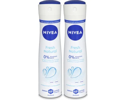 Nivea Fresh Natural Deo Aero Female 2x 150ml