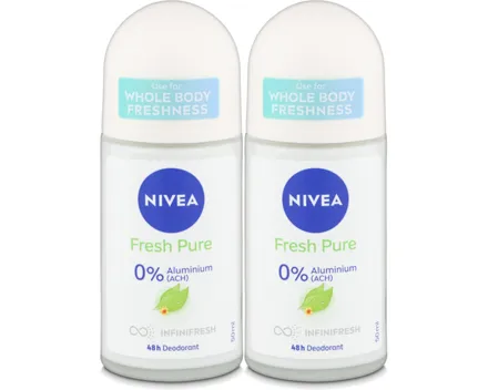 Nivea Fresh Pure Deo Roll-on Female 50ml 2x 50ml