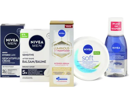 Nivea-Gesichtspflege-Produkte und -Allzweck-Cremen