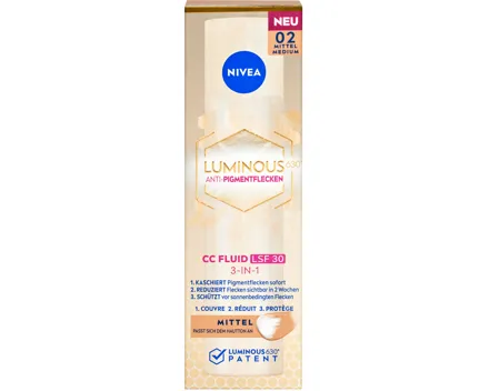 Nivea Luminous 630® Anti-Pigmentflecken CC Fluid 3-in-1