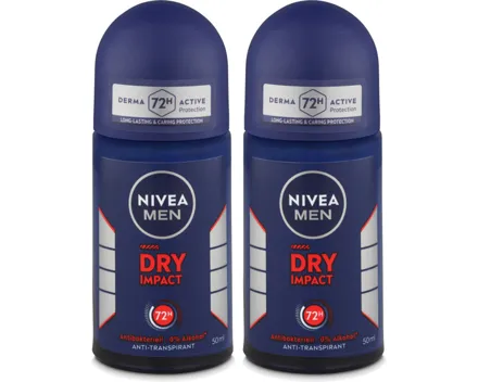 Nivea Men Deo Roll-on Dry Impact 2x 50ml