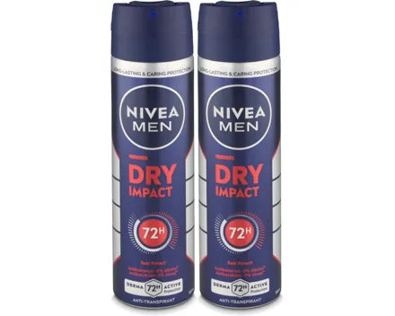 Nivea Men Deo Spray Dry Impact 2x 150ml