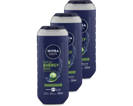 Nivea Men Dusch Fresh Energy 3x 250ml