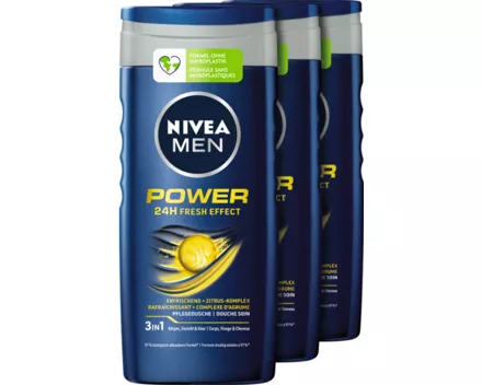 Nivea Men Pflegedusche Power Fresh 3 x 250 ml