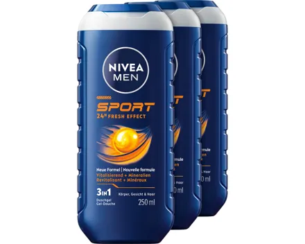 Nivea Men Pflegedusche Sport 3 x 250 ml
