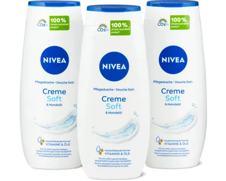 Nivea- oder Nivea Men-Duschen, 3er-Pack