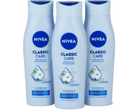 Nivea- oder Nivea Men-Shampoos, 3er-Pack