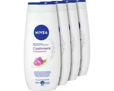 Nivea Pflegedusche Cashmere & Cottonseed Oil 4 x 250 ml