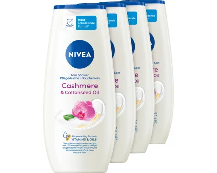 Nivea Pflegedusche Cashmere & Cottonseed Oil 4 x 250 ml