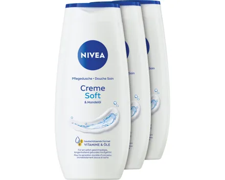 Nivea Pflegedusche Creme Soft 3 x 250 ml