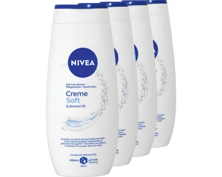 Nivea Pflegedusche Creme Soft 4 x 250 ml