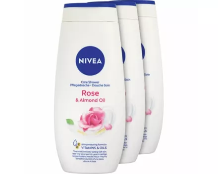 Nivea Pflegedusche Rose & Almond Oil 3 x 250 ml