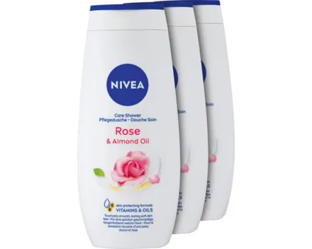 Nivea Pflegedusche Rose & Almond Oil 3 x 250 ml