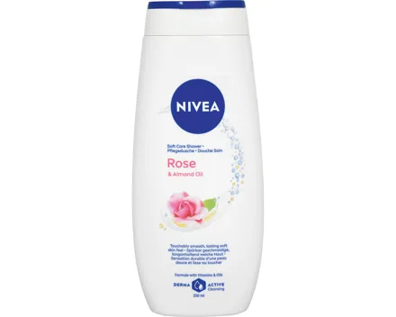Nivea Pflegedusche Rose & Almond Oil 4 x 250 ml