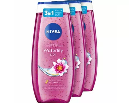 Nivea Pflegedusche Waterlily & Oil 3 x 250 ml