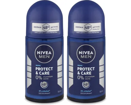 Nivea Protect & Care Deo Roll-on Male 2x 50ml