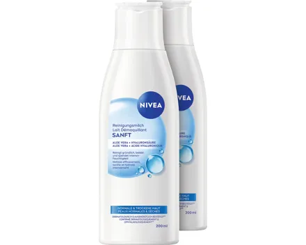 Nivea Reinigungsmilch sanft 2 x 200 ml