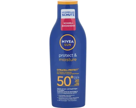 Nivea Sun Protect & Moisture Sonnenmilch LSF 50 200 ml + After Sun Moisture Lotion 200 ml