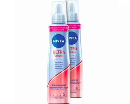 Nivea Ultra Strong Styling Mousse 2 x 150 ml