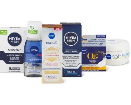 Nivea- und Nivea Men-Gesichtspflege-Sortiment und -Allzweck-Cremen