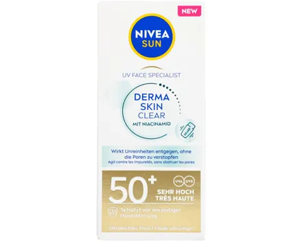 Nivea UV Face Derma Skin Clear Fluid LSF 50+