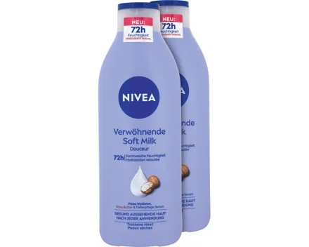 Nivea Verwöhnende Soft Milch 2 x 400 ml