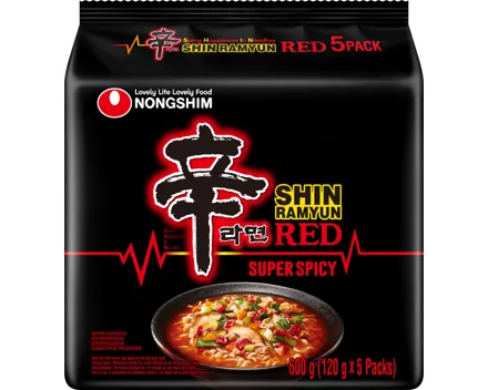 Nongshim Instant Noodle Soup Shin Red Super Spicy