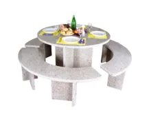 NOUVEL Granittisch mit Sitzbank "Gandria"